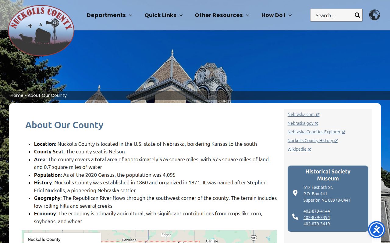 Nuckolls County court docket local county information